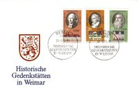 26.06.1973 DDR FDC, Historische Gedenkstätten in Weimar Motiv der Briefmarke: Lucas Cranach d.Ä. (1472-1553) und Cranachhaus in Weimar, Lucas Cranach der Ältere war ein deutscher Maler und Grafiker Entwurf: Dietrich Dorfstecher Ausgabewert: 35, Auflage: 5000000, Druck: Offset