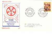 &quot;Hans Tausen Reformator&quot; FDC, Michel-Katalog-Nr.: 886