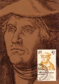 Junker J&ouml;rg, Luther Briefmarken, Martin Luther, DDR, Wittenberg