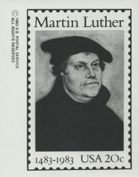 USA Michel-Katalog Nr.: 2065, Martin Luther, FDC, ETB, Martin Luther, Luther Briefmarke, 500 Jahre Martin Luther