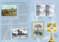 Michel-Katalog-Nummer: Bund 2491, Weihe der Dresdner Frauenkirche, Lutherdenkmal Dresden, Luther Briefmarken, Gedenkblatt