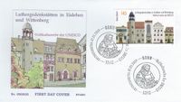 Weltkulturerbe, Luther Gedaenkst&auml;tten, Eisleben, Wittenberg, UNO, Bonn, Berlin, Wien, Martin Luther, Luther Briefmarken