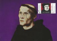 Luther Briefmarken, Luther, Karl V. Worms 1521, Luther 1521