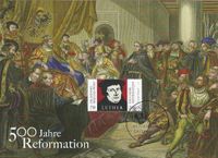 Reichstag zu Worms, Luther, Karl V, 1521, Luther Briefmarken