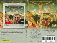 Michel-Nr.: 3975, Italien, Italien &#039;500 J. Reformation, Cranach u. Luther&#039; / Italy &#039;500th ann. of Reformation, Cranach &amp; Luther&#039; VP/PP 2017 , Luther Briefmarken