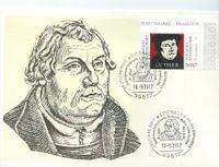 500 Jahre Reformation, Luther, Sonderstempel Eisenach, Luther Briefmarken