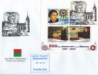 08.08.2017 Madagaskar &quot;500 Jahre Reformation&quot; Martin Luther, Luther Briefmarken, 08.08.2017 Madagaskar &quot;500 Jahre Reformation&quot; Martin Luther