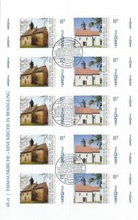 Emmauskirche, Borna, Heunersdorf, Martin Luther, Reformation, Luther, Briefmarke, Luther Briefmarken