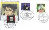 6.10.2017 BRD &quot;500 Jahre Reformation - Luther&quot;, Sonderstempel Worms, Lutherbaum, Luther Briefmarken, Reichstag zu Worms 1521, Wormser Reichstag 1521, Karl V, Worms