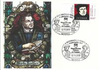 Lazarus Spengler, Georg Spalatin, Weggef&auml;hrten Luthers, Franken, Reformation, Luther Briefmarken, Martin Luther