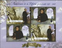 15.12.2017 Togo &quot;500 Jahre Reformation&quot;, Block, Luther Briefmarken