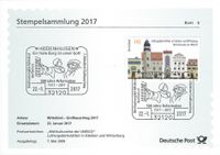 95 Thesen, Schlosskirche Wittenberg, Stempelnummer: 01/001, Hiddenhausen, 500 Jahre Reformation, Luther Briefmarken