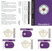 Faeroeer, Messgew&auml;nder II &ndash; Violett und Wei&szlig;, Island, Lutherrose, Talar, Luther Briefmarken, Martin Luther