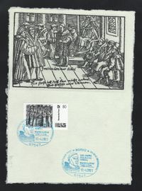 500 Jahre Reichstag zu Worms, Martin Luther, Luther Briefmarken, Worms, Karl V, Kaiser Karl V, Das Wormser,