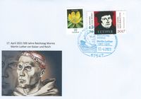 500 Jahre Reichstag zu Worms, Martin Luther, Luther Briefmarken, Worms, Karl V, Kaiser Karl V, Das Wormser,