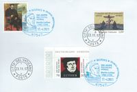 Luther Briefmarken, Wormser Reichstag, Worms, Karl V, Luther vor Kaiser und Reich, italien Luther