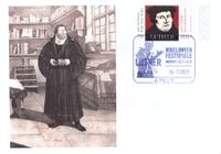 Stempel-Nr. 15/055, Nibelungenfestspiele Worms, Sonderstempel Nibelungenfestspiele, Worms 1521, Worms 2021, Sonderstempelplatte Worms Luther, Luther Briefmarken, Martin Luther King, G&ouml;bbels, Luthers Schatten