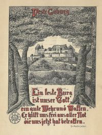 Auf Luthers Spuren - ca.1920 - Zehn Zeichnungen + Gedichte Anna und Paul Blau