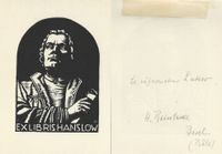 ex-libris Hanslow - r&eacute;formateur Luther - suisse