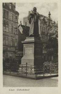 Luther-Denkmal Erfurt, Lutherdenkmal Erfurt, Martin Luther Erfurt, Denkmal Luther