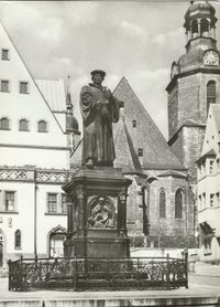 Postkarte Lutherdenkmal, Lutherdenkmal, Luther Briefmarken, Martin Luther, Luther-Denkm&auml;ler, Lutherdenkm&auml;ler, Martin Luther Denkmal