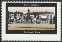 Reklamemarke - Worms - Lutherdenkmal